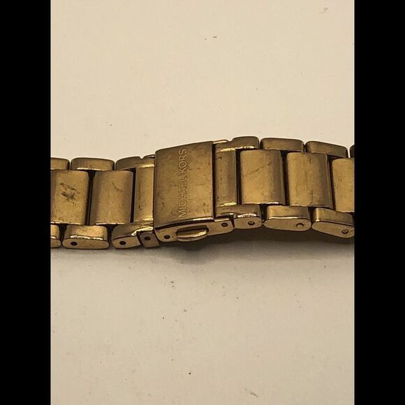 Michael Kors Watch Parts Links Partial Band Clasp Silver-tone 18mm PJ378 - Picture 5 of 12